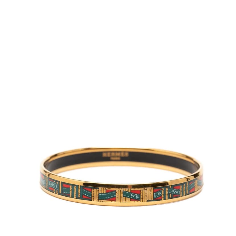 Hermès Narrow Cloisonne Enamel Bangle 62