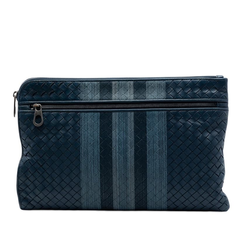 Bottega Veneta Nappa Intrecciato Line Stitch Clutch