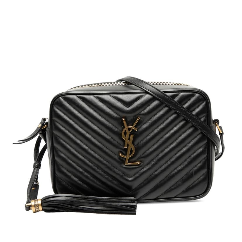 Saint Laurent Matelasse Leather Monogram Lou Camera Bag