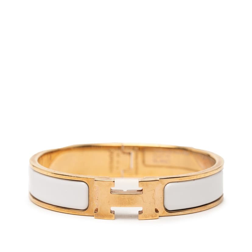 Hermès Narrow Enamel Clic H Bracelet PM