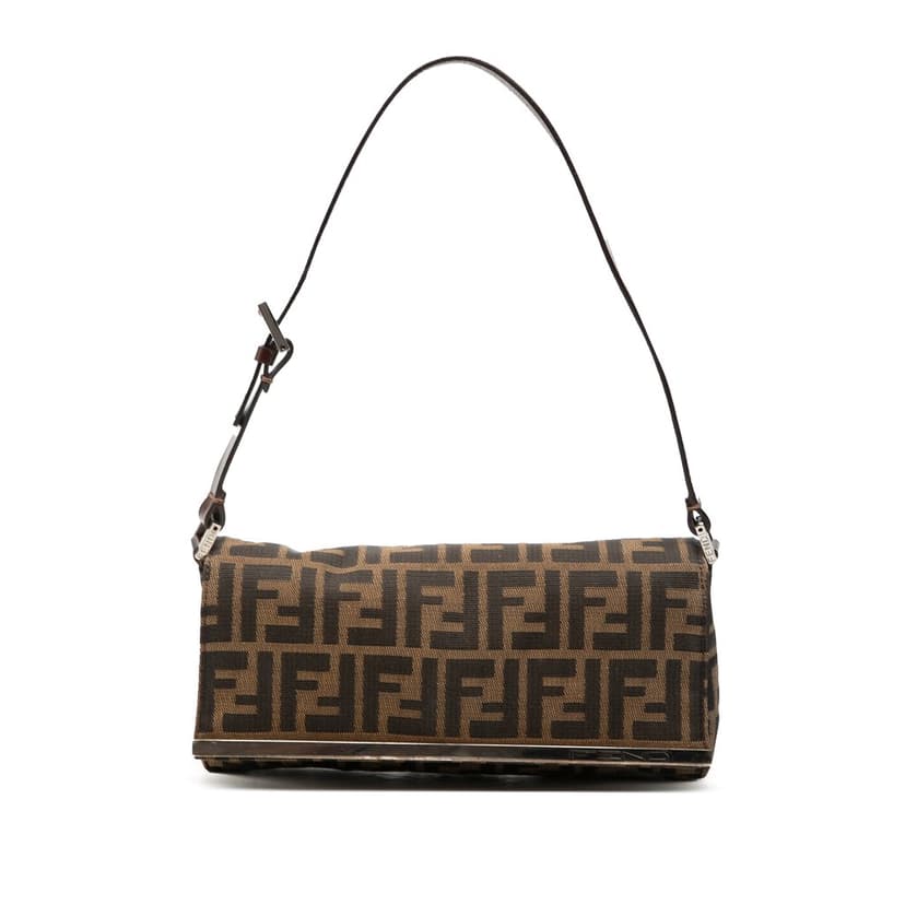 Fendi Zucca Canvas Flap Pochette