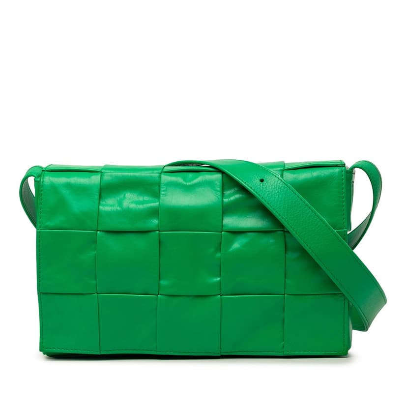 Bottega Veneta Small Paper Calfskin Intrecciato Cassette Crossbody