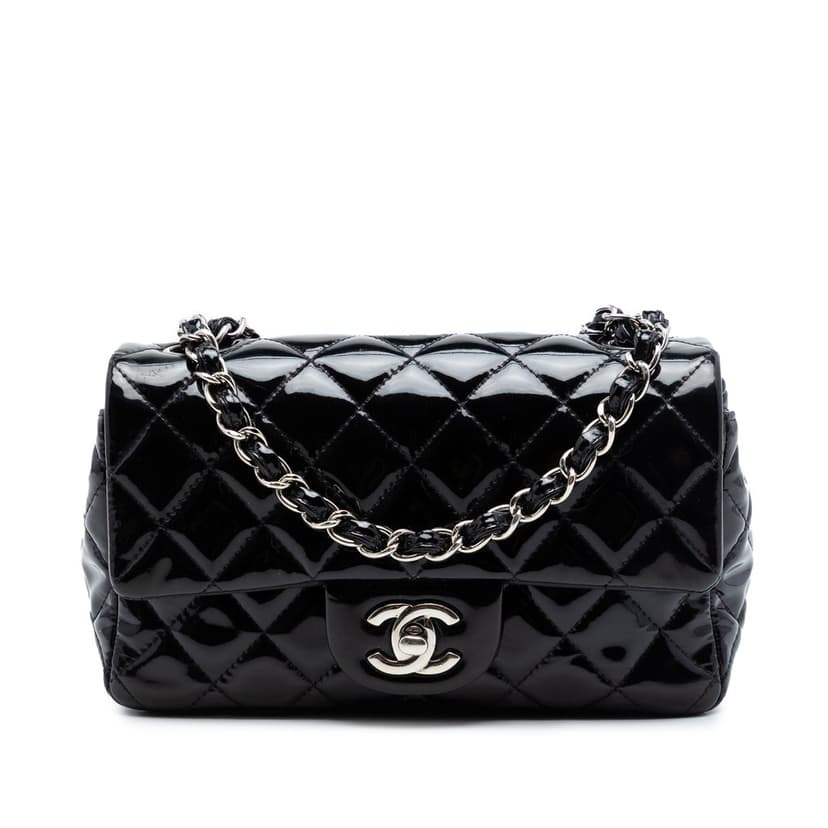 Chanel Mini Rectangular Classic Patent Single Flap