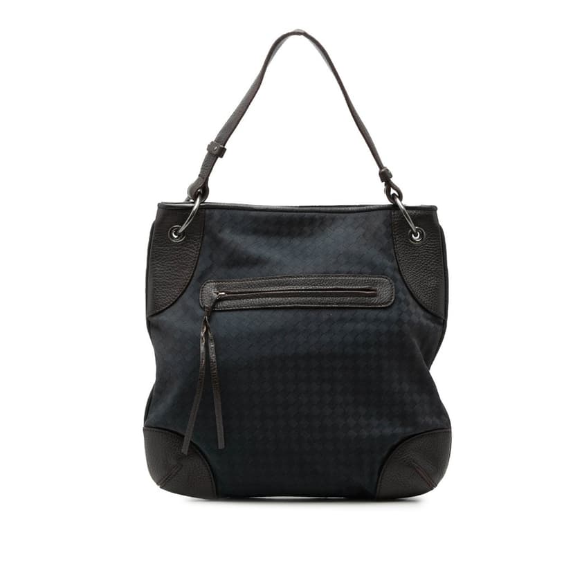 Bottega Veneta Intrecciato Canvas and Leather Hobo