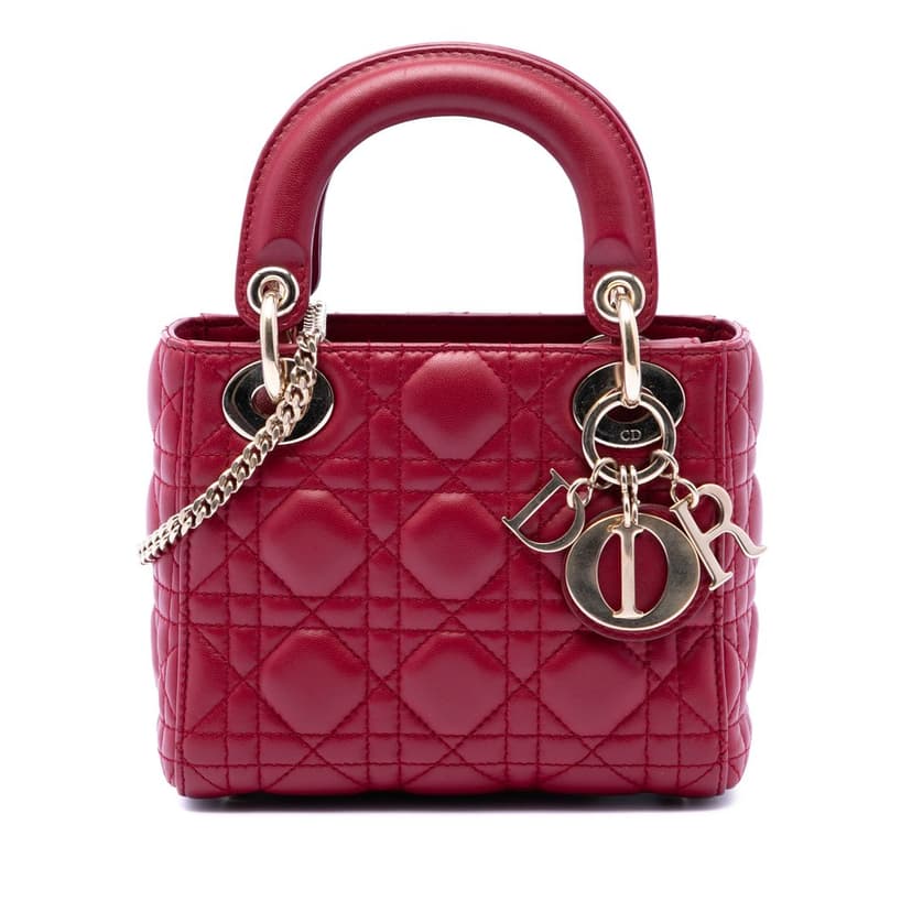 Dior Mini Lambskin Cannage Lady Dior