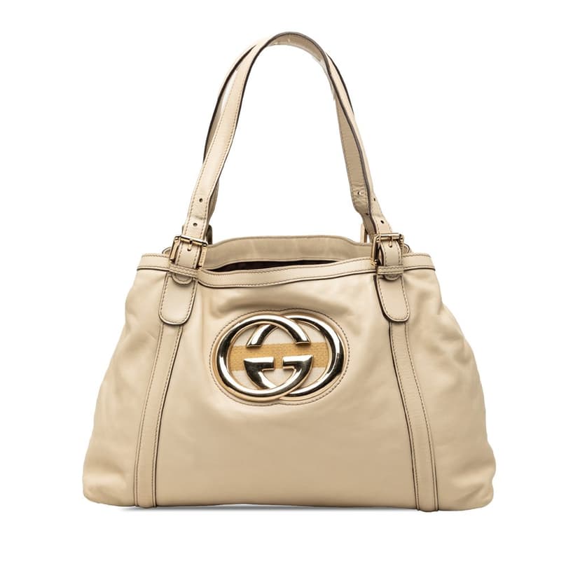 Gucci حقيبة توت من جلد العجل ديالوكس بريت