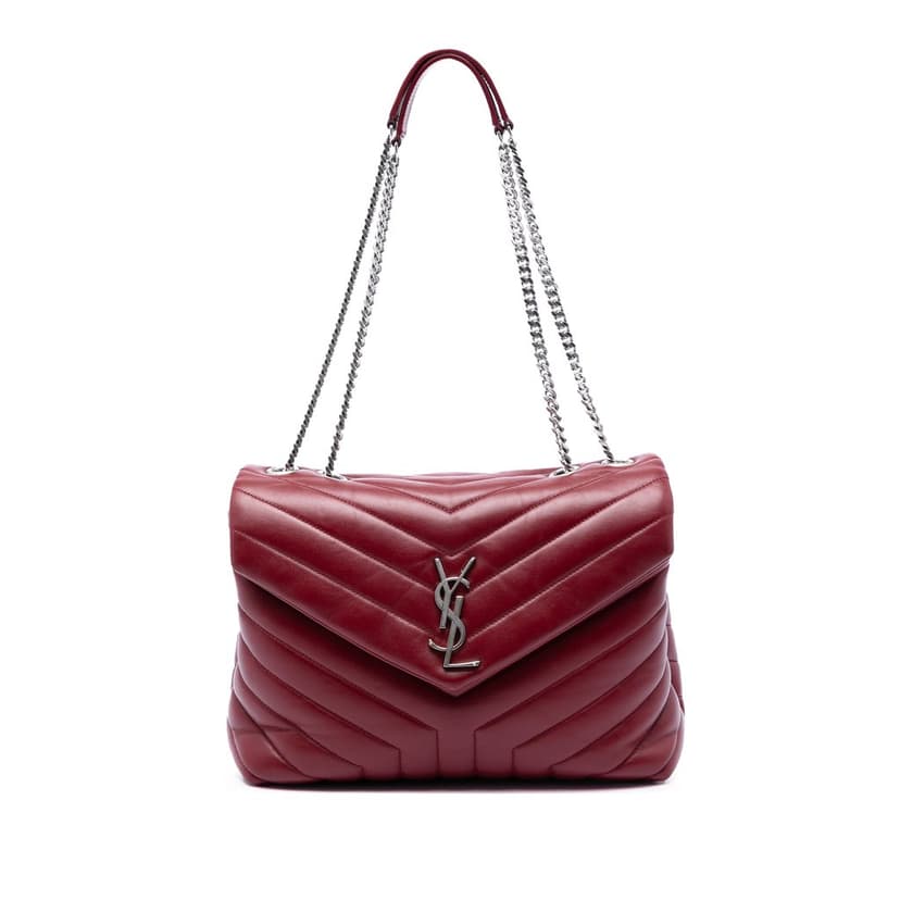 Saint Laurent Medium Matelasse Calfskin Monogram LouLou Shoulder Bag