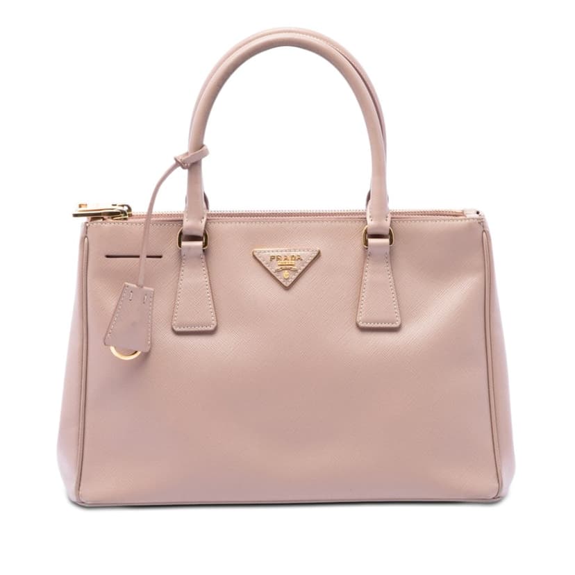 Prada Small Saffiano Lux Galleria Double Zip Satchel