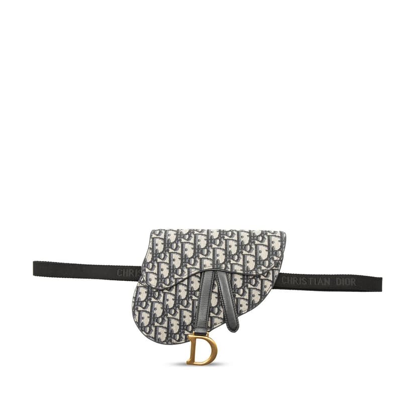 Dior Oblique Canvas Saddle Belt Bag