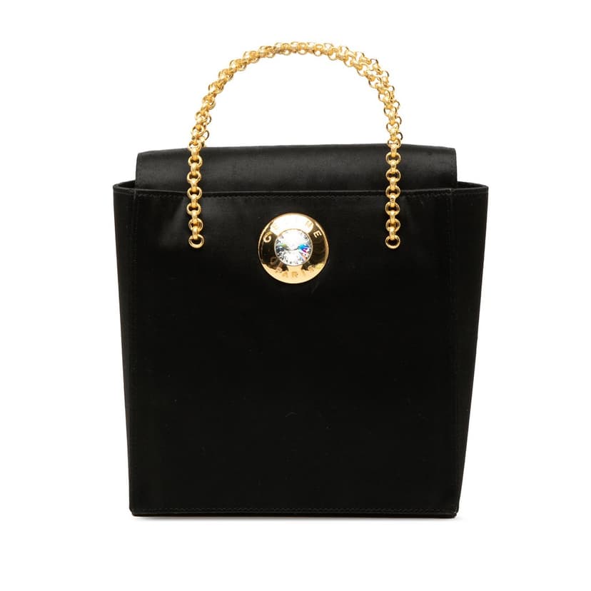 Celine Satin Starball Chain Top Handle Bag