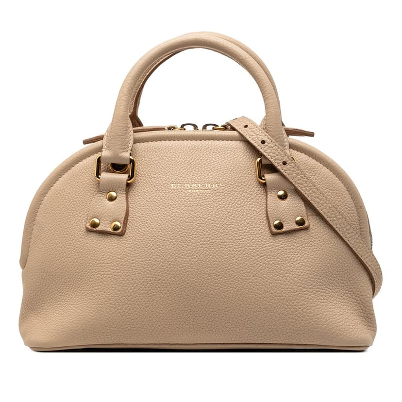 Burberry Small Grained Calfskin Bloomsbury Top Handle Bag