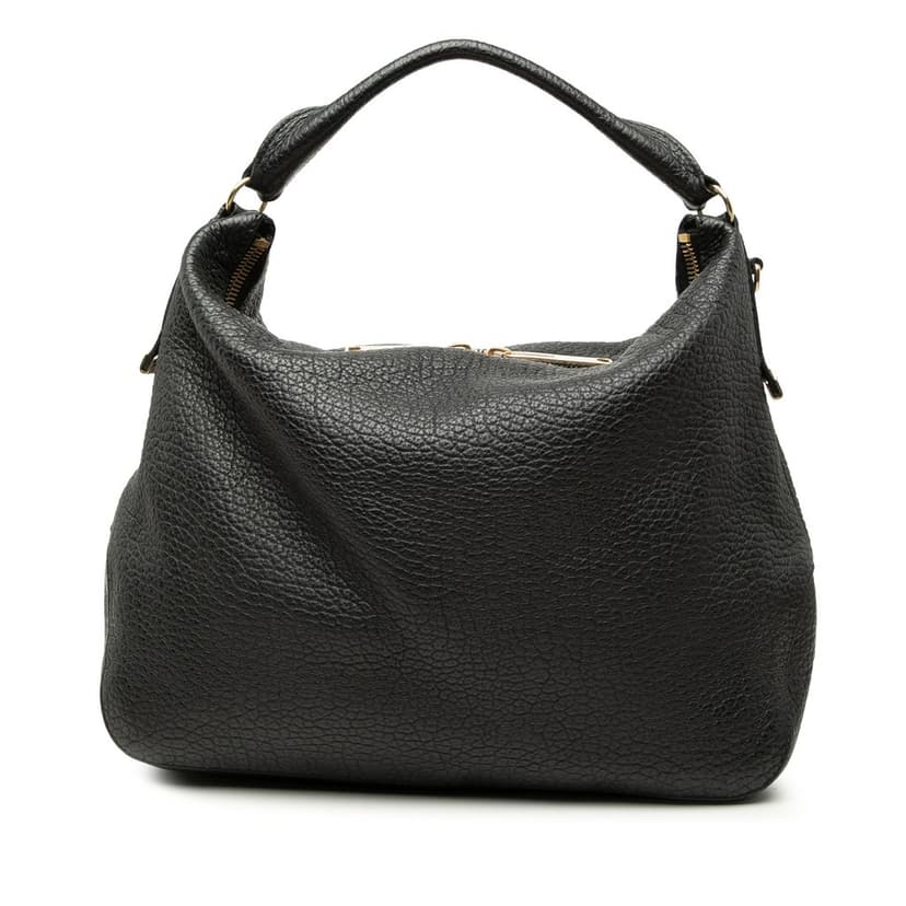 Burberry Grained Calfskin Heritage Ledbury Convertible Hobo