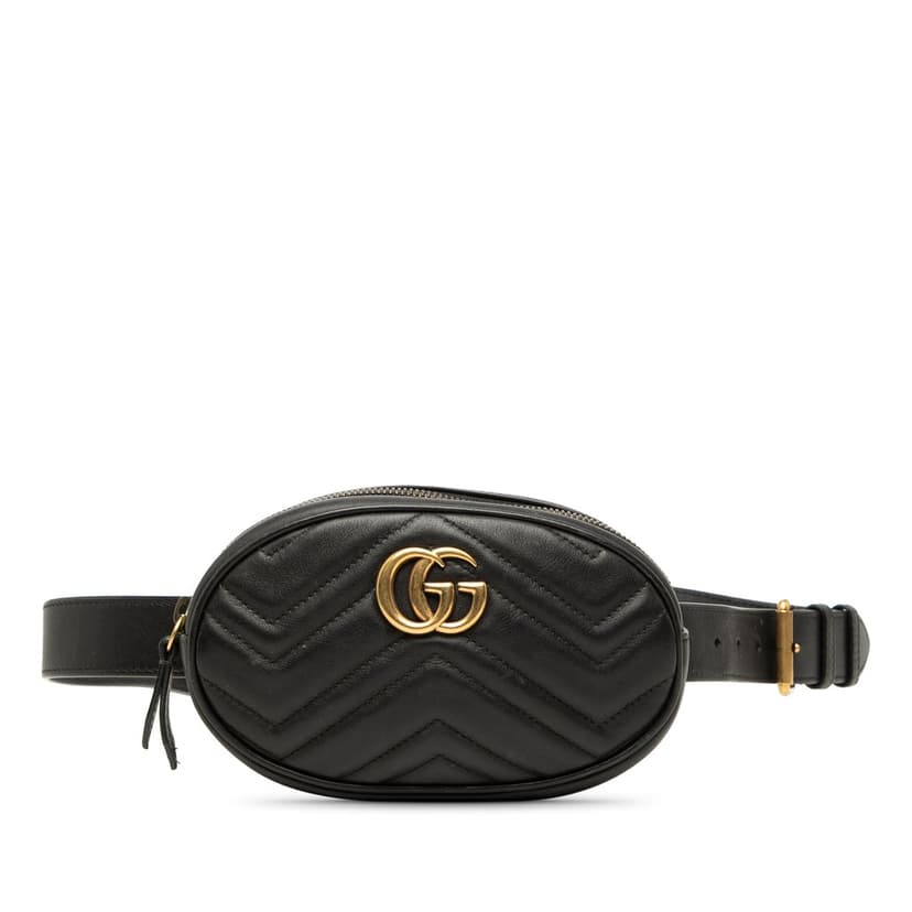 Gucci GG Marmont Matelasse Leather Belt Bag