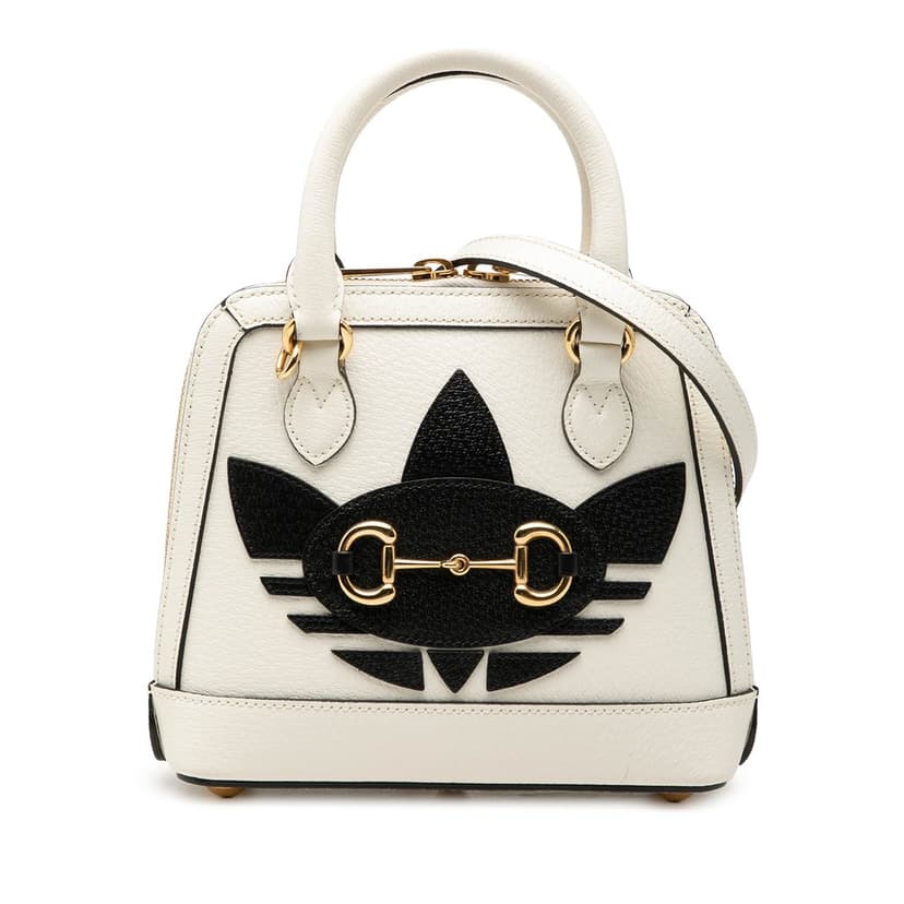 Gucci Adidas Mini Leather Horsebit 1955 Top Handle Bag
