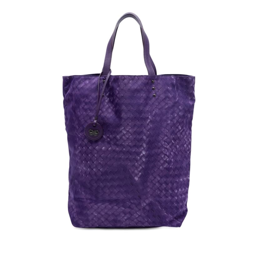 Bottega Veneta Nylon Intrecciolusion Vertical Tote