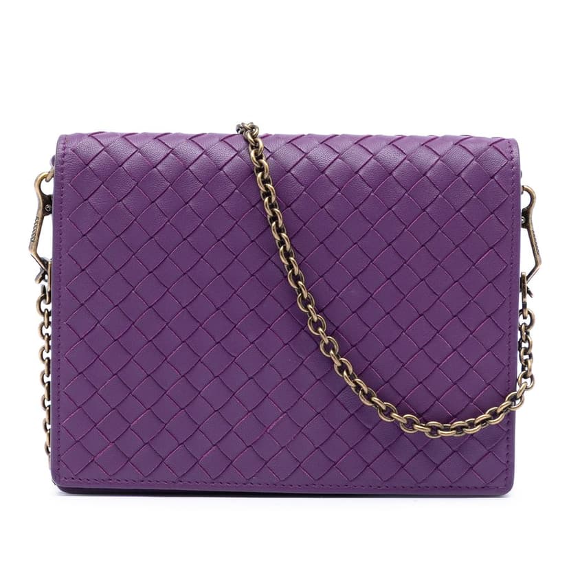 Bottega Veneta Nappa Intrecciato Wallet On Chain