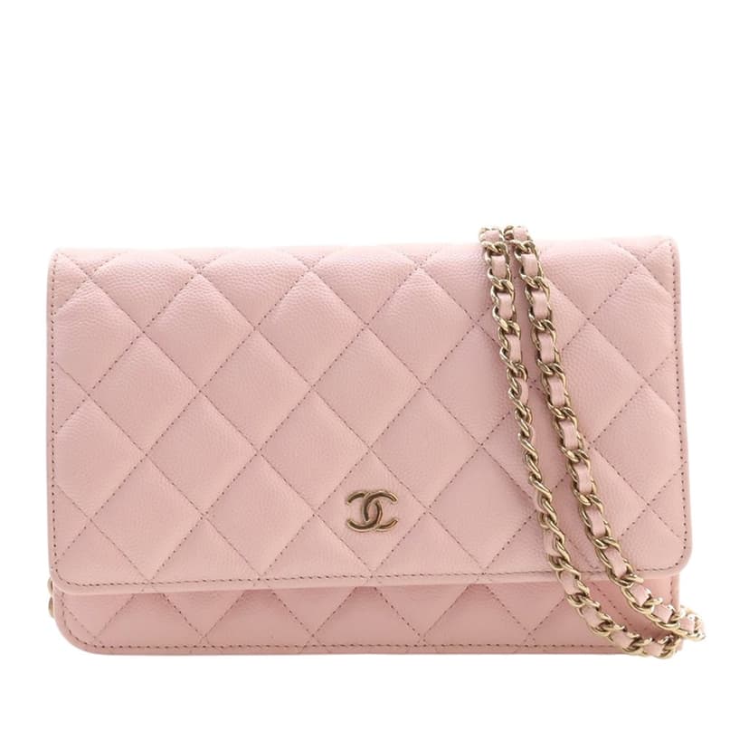 Chanel Classic Caviar Wallet On Chain