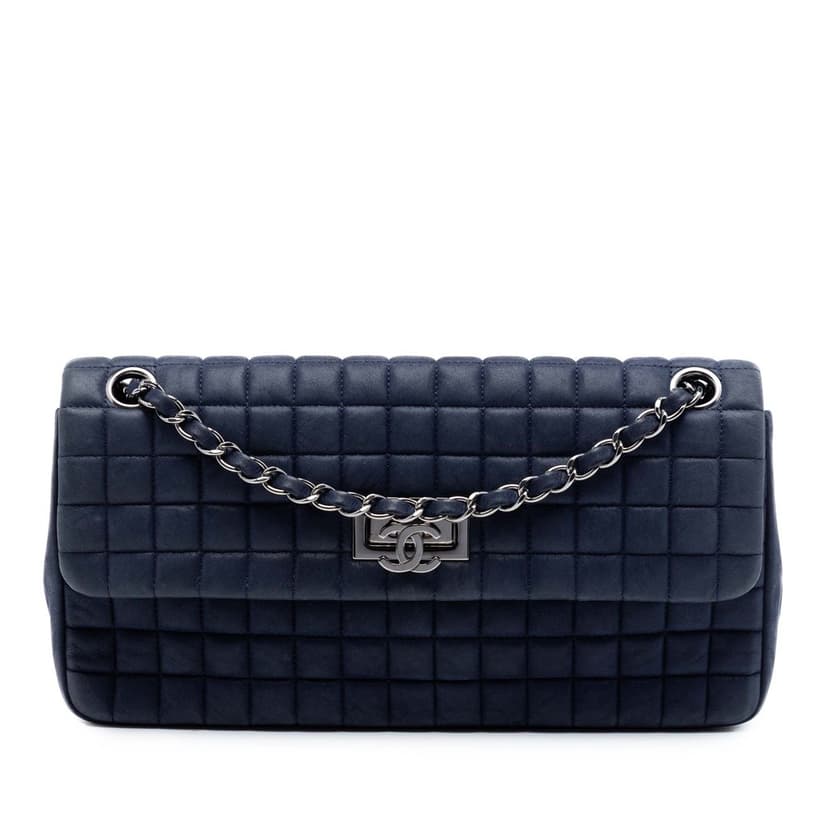 Chanel Chocolate Bar Iridescent Calfskin Bubble Flap