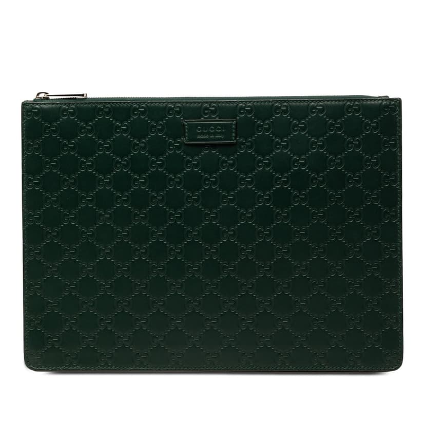 Gucci Guccissima Zip Messenger Bag