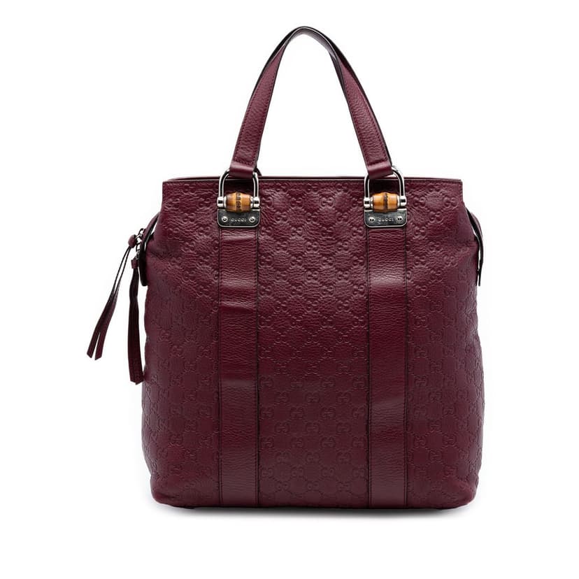 Gucci Guccissima Tender Bamboo Bar Tote