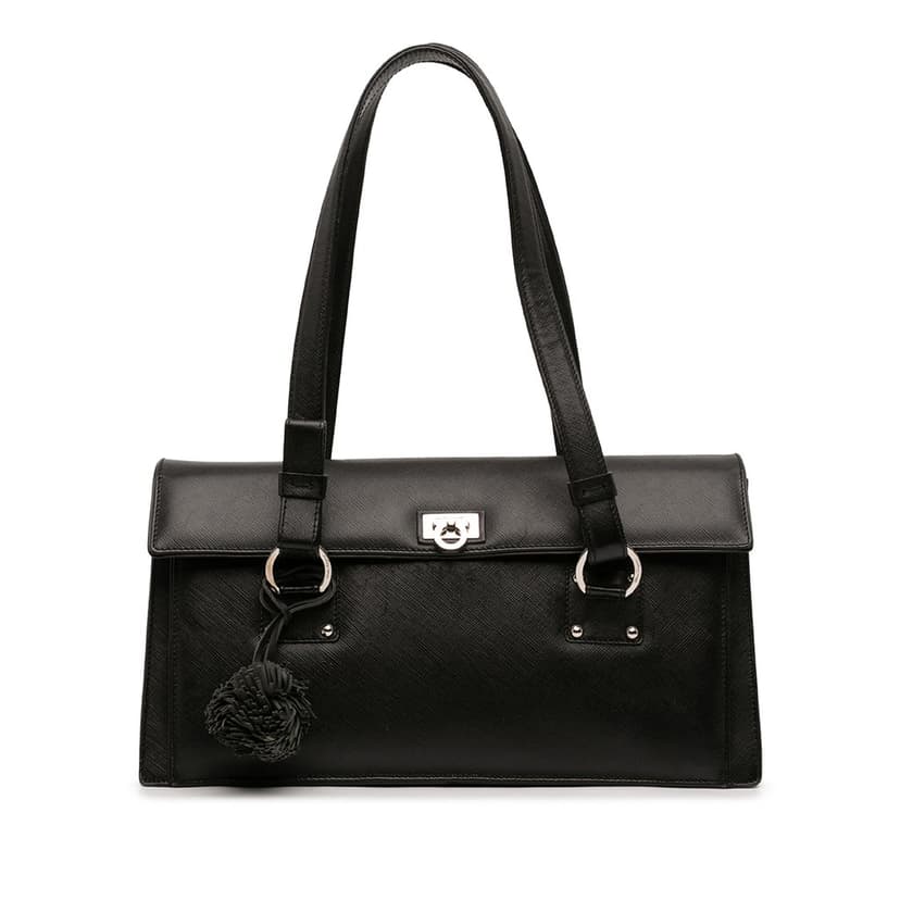 Salvatore Ferragamo Leather Gancini Shoulder Bag