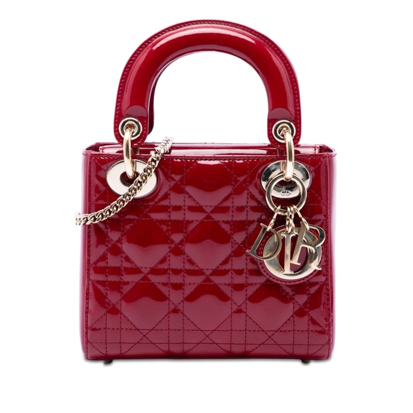 Dior Mini Patent Cannage Lady Dior