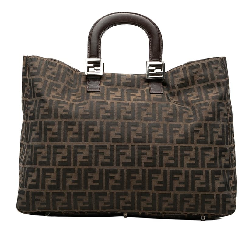 Fendi Large Zucca Canvas Twins Tote