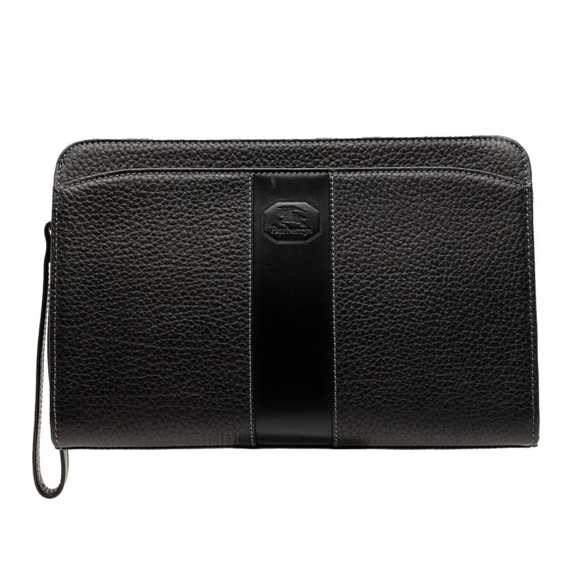 Burberry حقيبة يد جلدية