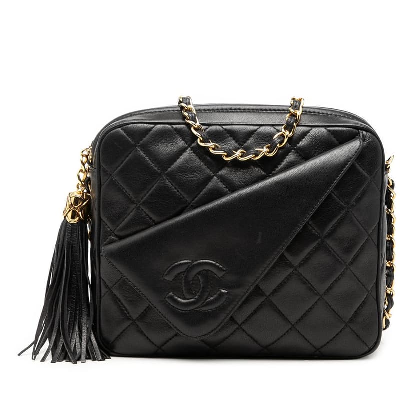 Chanel Mini CC Quilted Lambskin Tassel Camera Bag