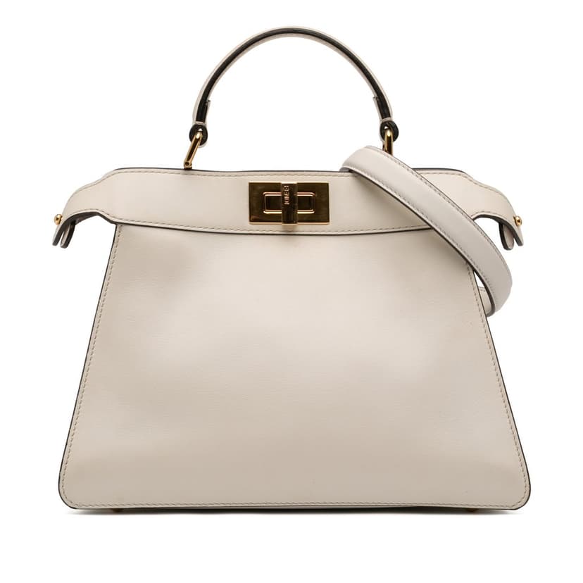 Fendi Small Leather Peekaboo ISeeU Satchel