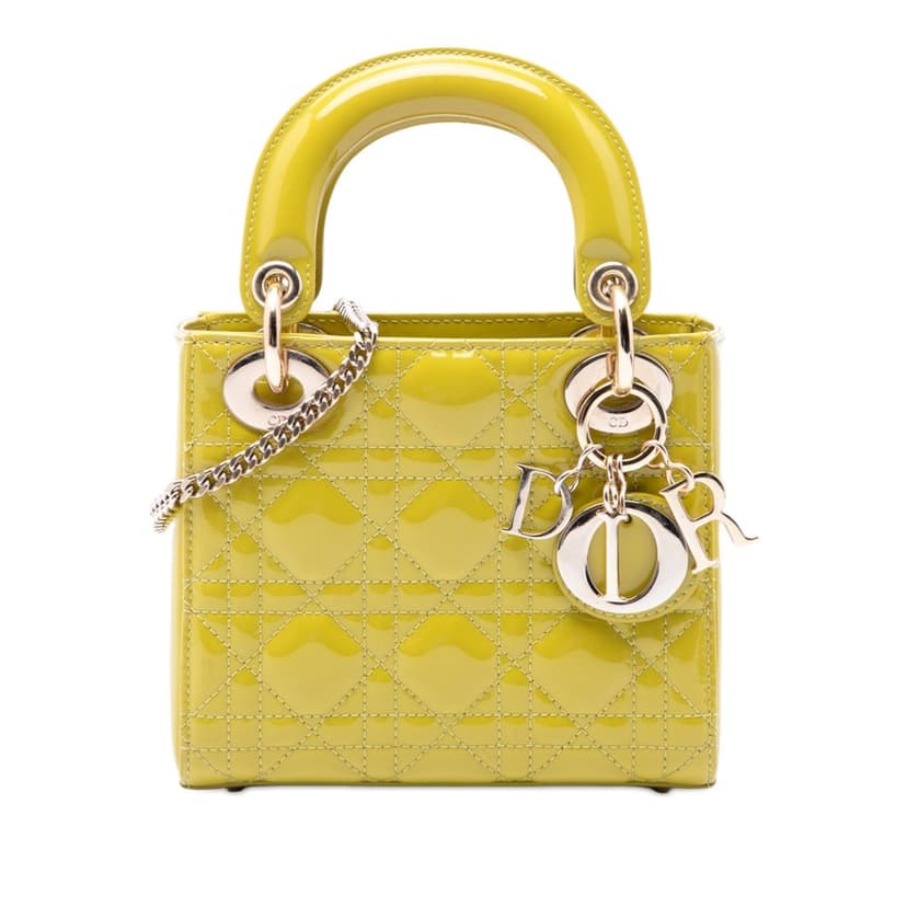 Dior Mini Patent Cannage Lady Dior