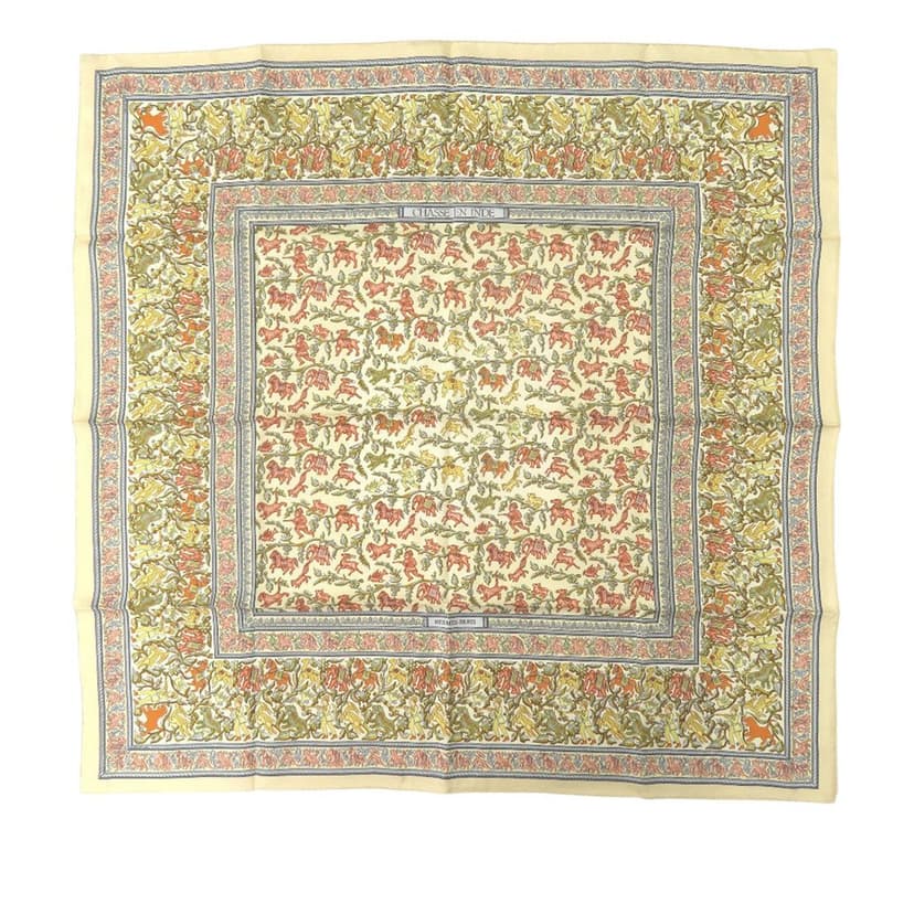 Hermès Chasse En Inde Silk Scarf 90