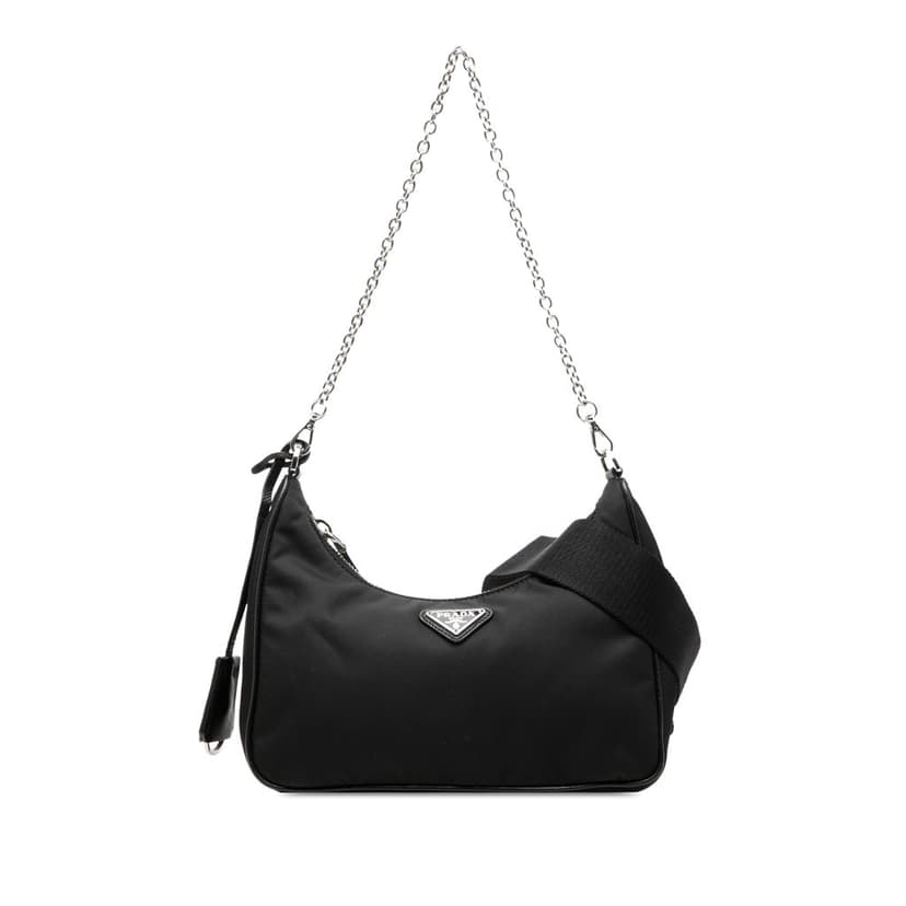 Prada Saffiano Trimmed Re Nylon Re Edition 2005 Satchel