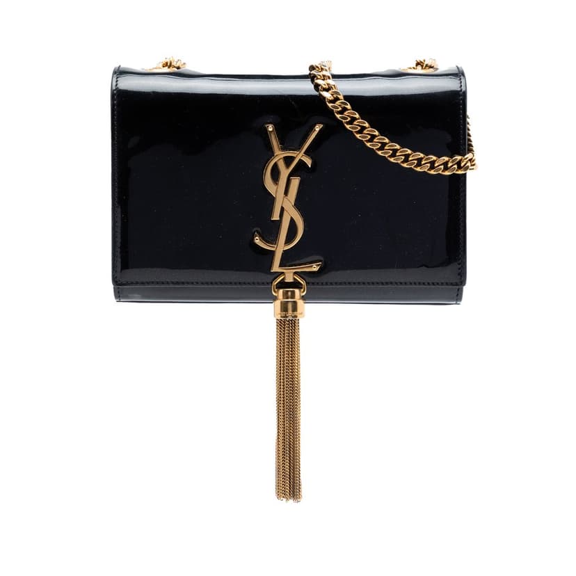 Saint Laurent Small Patent Classic Monogram Kate Tassel Crossbody