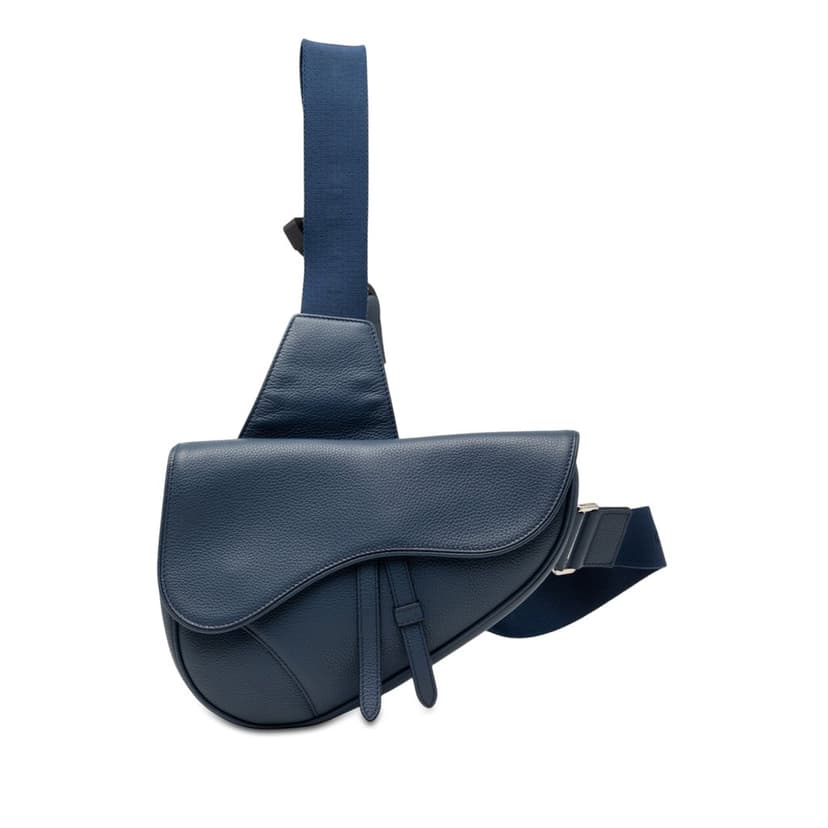 Dior Grained Calfskin Saddle Crossbody