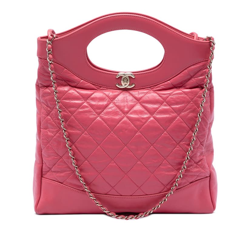 Chanel Small Quilted Shiny Aged Calfskin 31 Shopping Bag