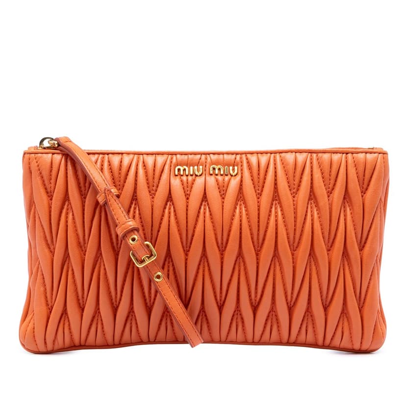 Miu Miu Matelasse Nappa Clutch