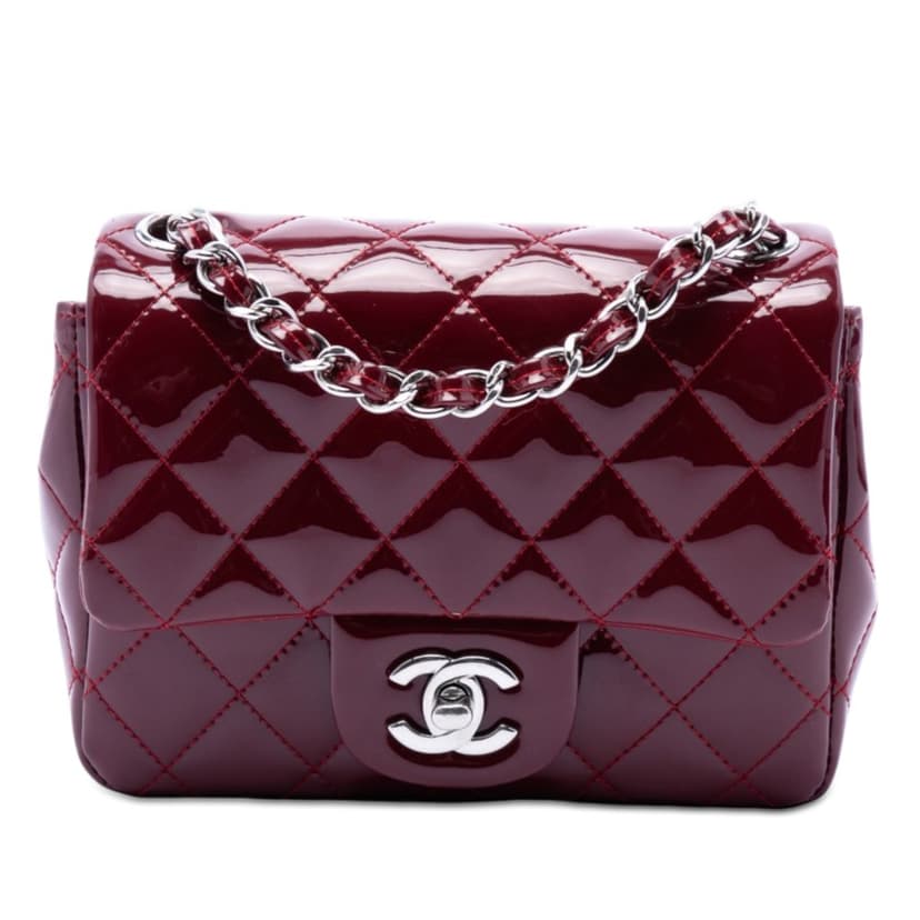 Chanel Mini Square Classic Patent Single Flap