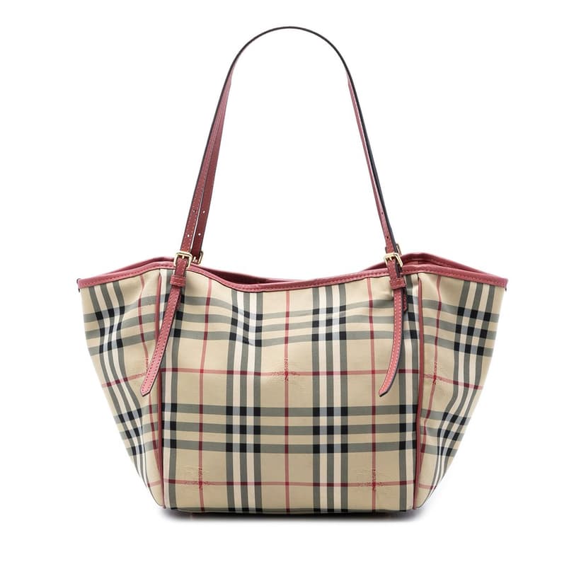 Burberry Small Haymarket Check Coated Canvas Canterbury Tote