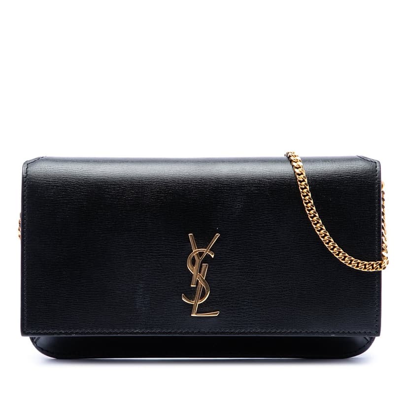 Saint Laurent Smooth Calfskin Cassandre Phone Holder