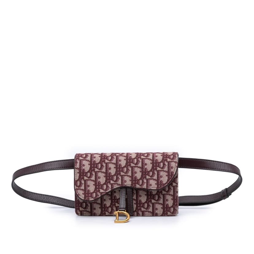 Dior Oblique Canvas Saddle Belt Bag