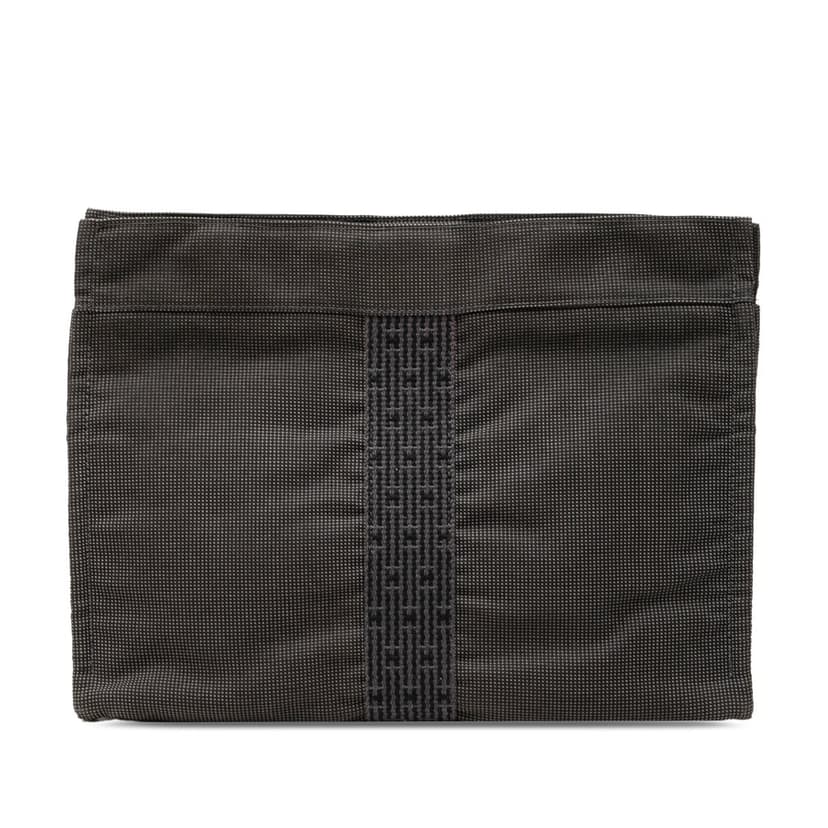 Hermès Canvas Herline Clutch