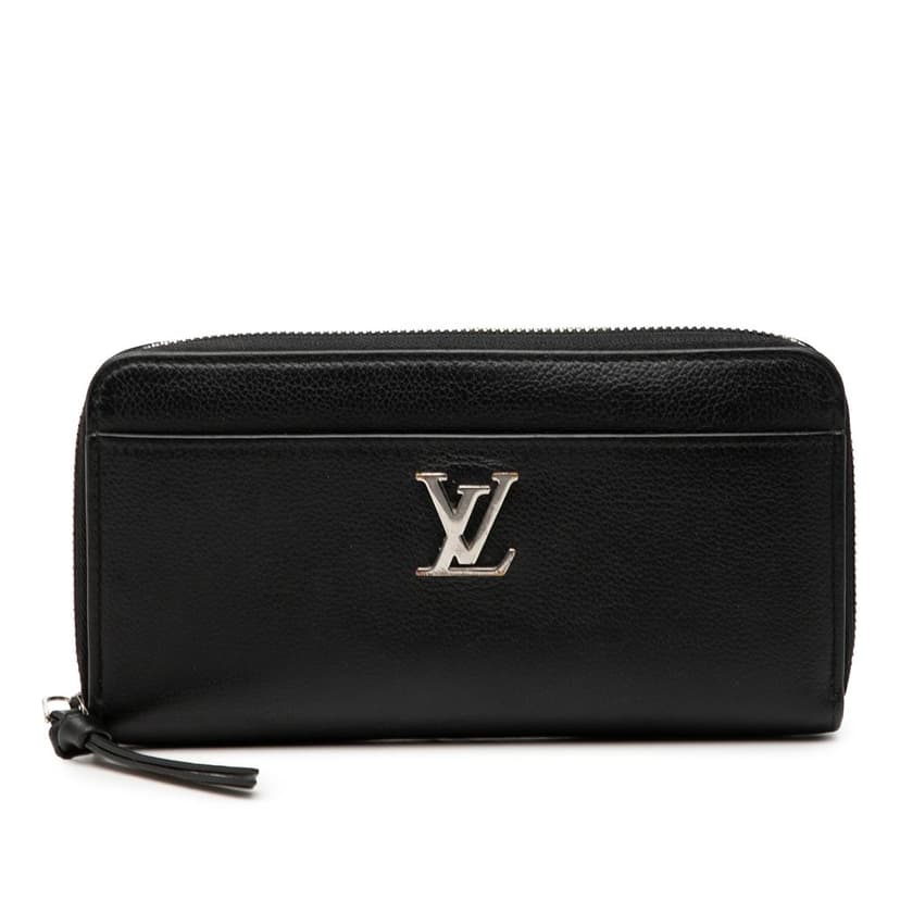 Louis Vuitton Leather Lockme Zippy Wallet