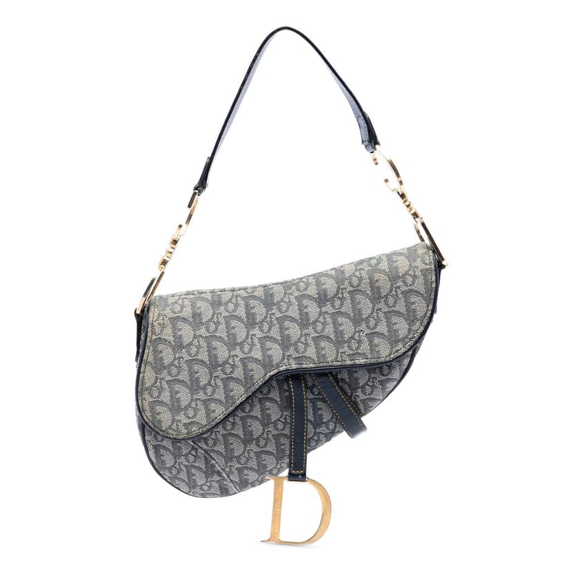 Dior Diorissimo Canvas Saddle Bag
