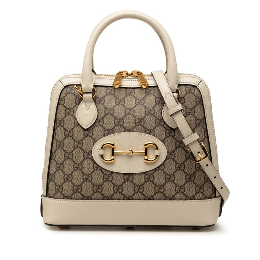 Gucci Small GG Supreme Horsebit 1955 Satchel