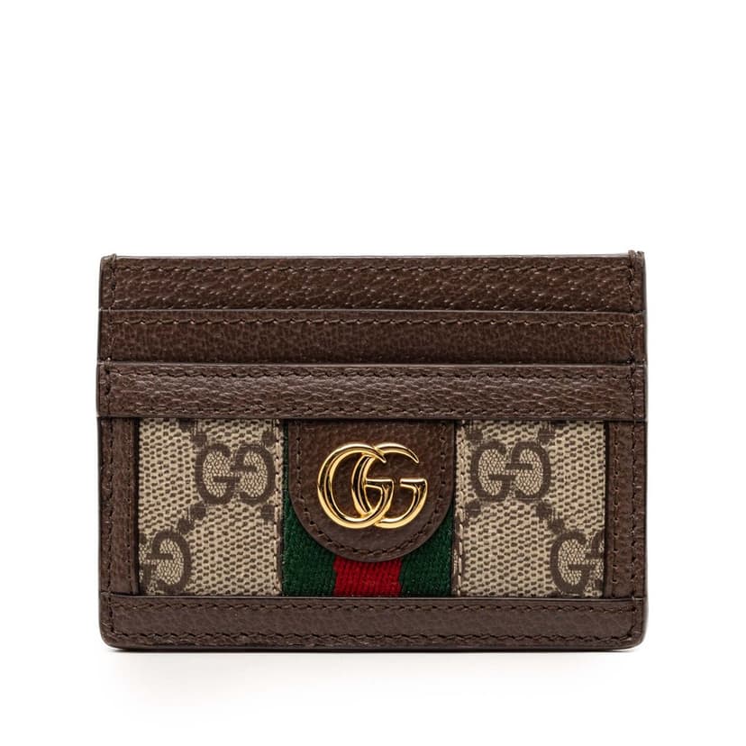 Gucci حامل بطاقة GG Supreme Web Ophidia