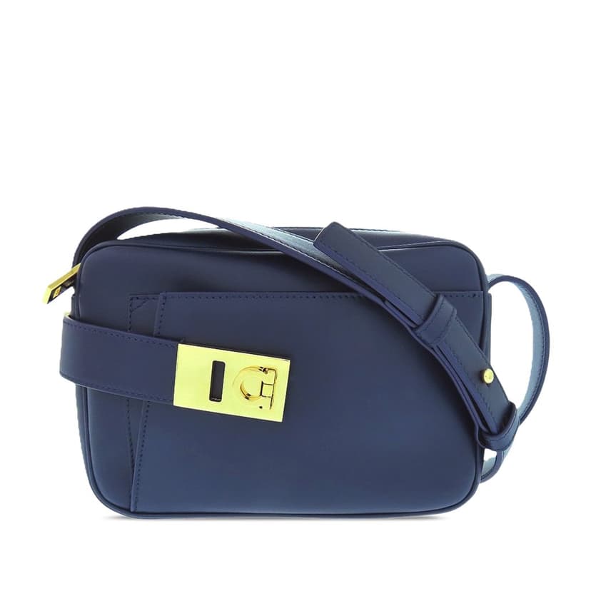 Salvatore Ferragamo Leather Gancini Buckle Crossbody