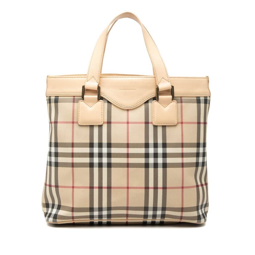 Burberry House Check Canvas Handbag