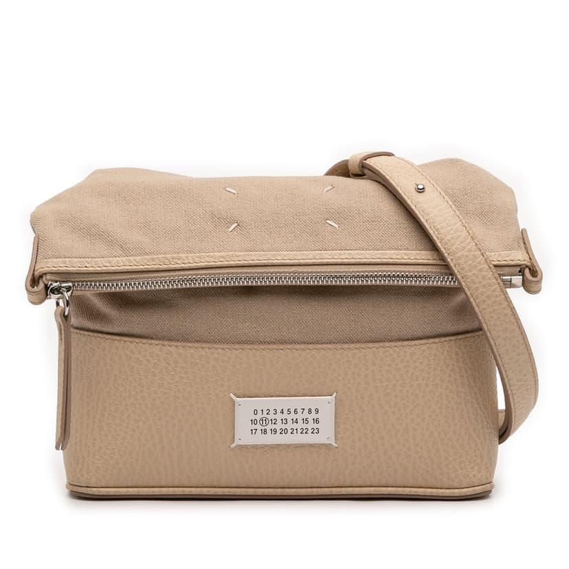 Maison Margiela Small Canvas and Grained Calfskin 5AC Foldable Crossbody