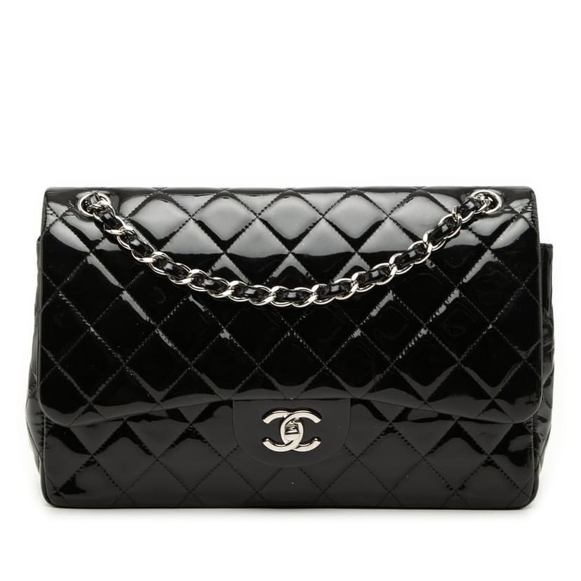 Chanel Jumbo Classic Patent Double Flap